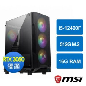微星B660平台[魔域武龍]i5-12400F/16G/RTX 3050/512G_M2回收筆電
