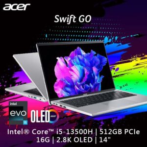 ACER Swift GO SFG14-71-54EW 銀(i5-13500H/16G/512G PCIe/W11/2.8K OLED/14)回收筆電