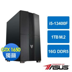 華碩B760平台[闇火鬥士]i5-13400F/16G/GTX 1650/1TB_M2回收筆電